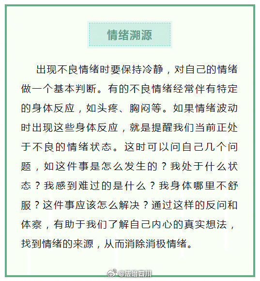 情绪管理，降低对身体健康的负面影响